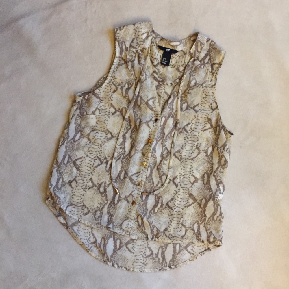 🐍 Sheer Snakeskin Top
